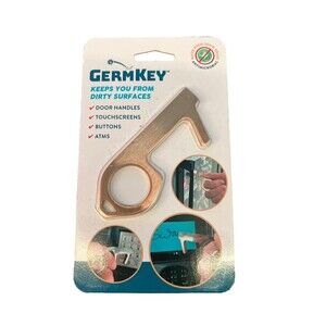 Germ Key - Solid Brass Antimicrobial personal touch device - New In Original Pac